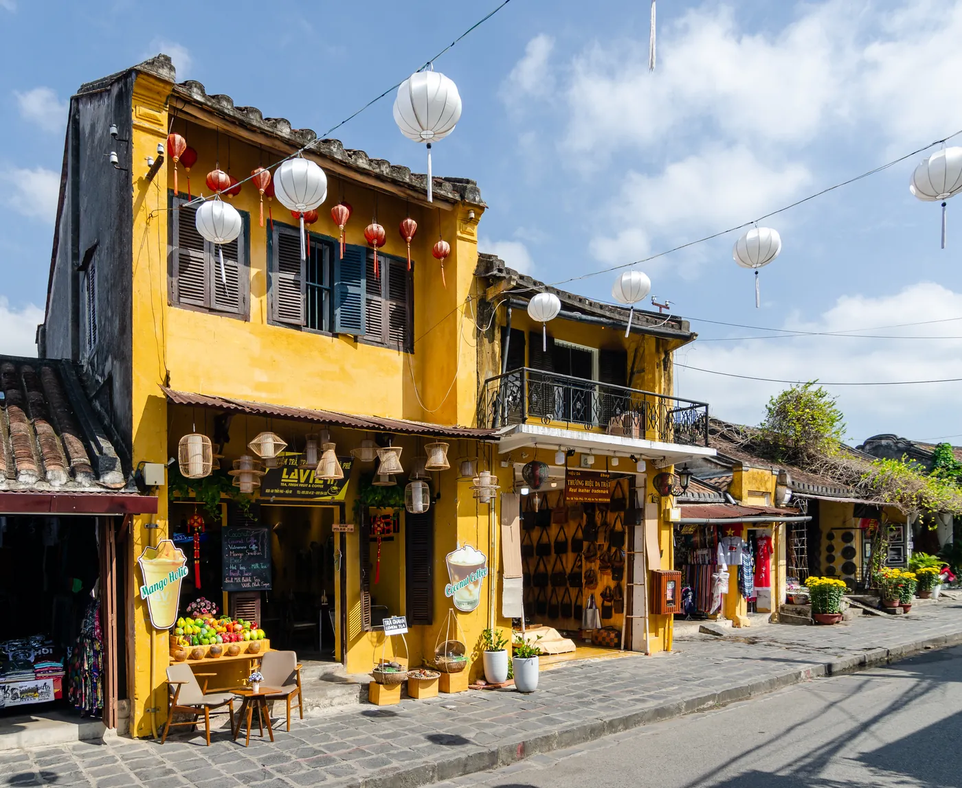 Lantern-lit street in Hoi An ancient town