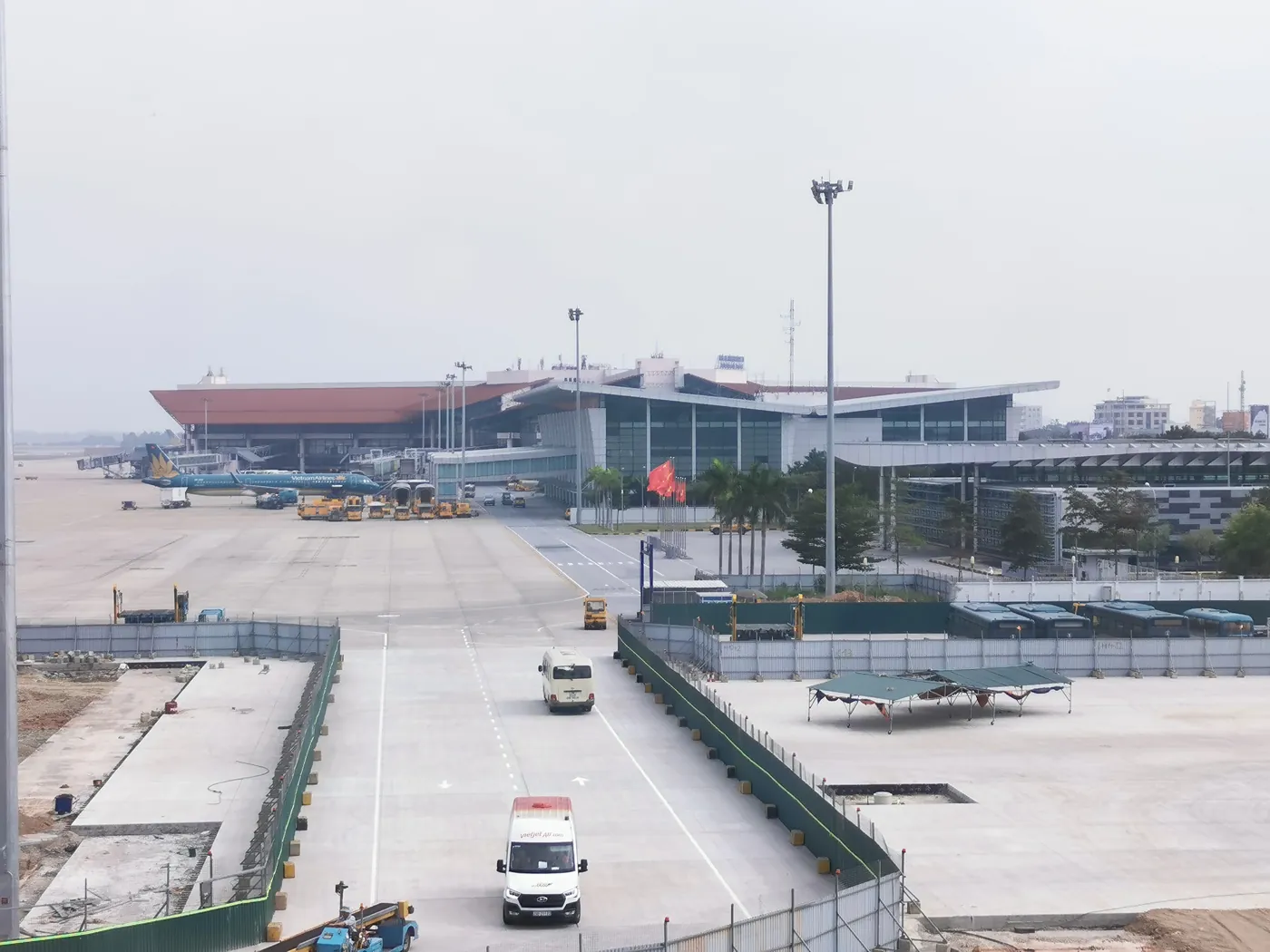 Modern terminal at a Vietnamese international airport